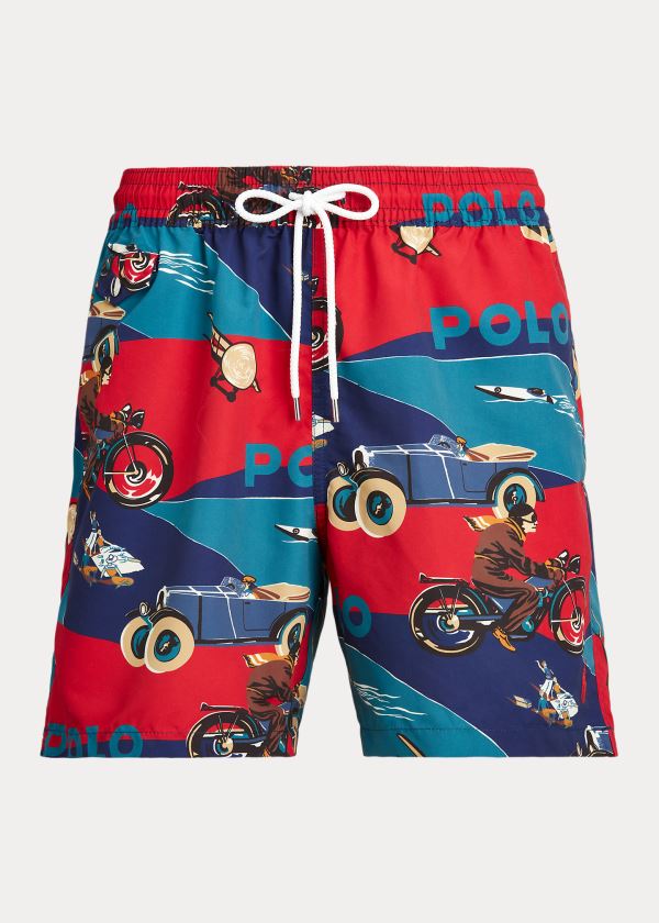 Men's Polo Ralph Lauren Art Deco-Print Swimshorts | 683279TNB